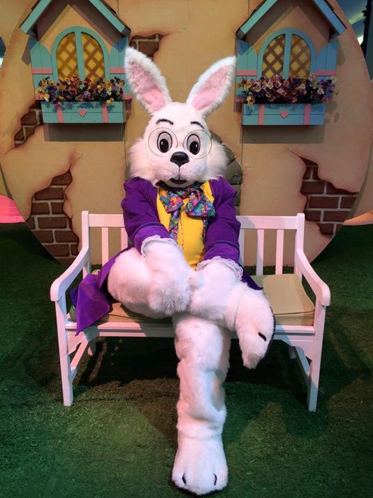 easter bunny costume characters in Southampton, UK