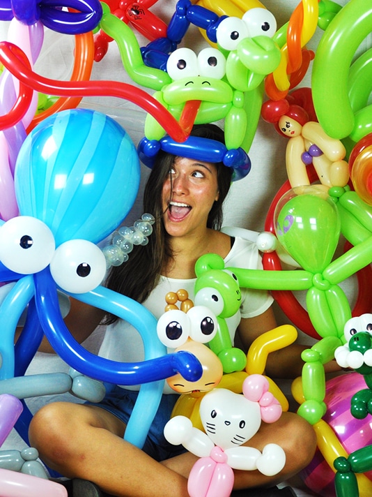 balloon twisters in Southampton, UK