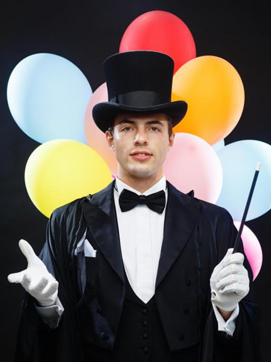 children's party magicians in Leeds, UK